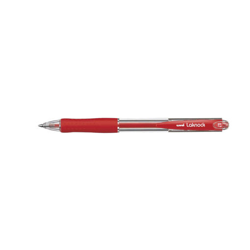 Picture of Retractable Pen Red 1.4mm Uni Laknock