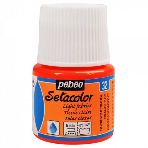 Picture of Fabric Paint 45ml Fluo Orange Pebeo Setacolor