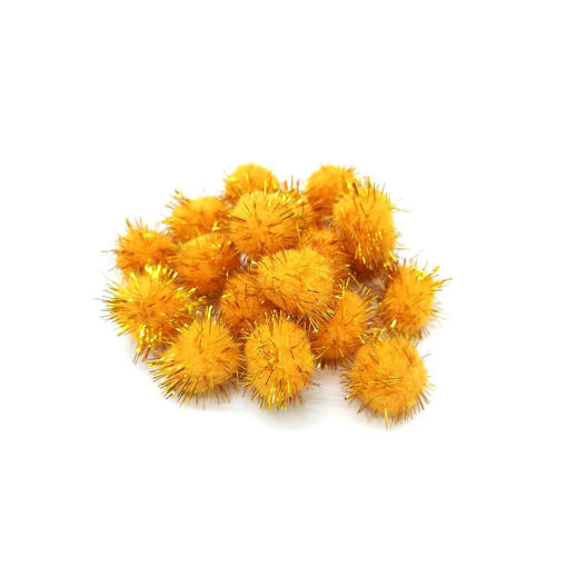 Picture of Pompoms Gold 30mm Hand Craft