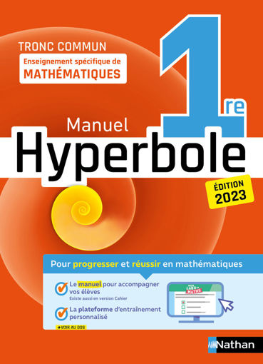 Picture of Hyperbole Maths 1ere Specifique Nathan 2023