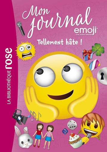 Picture of Bib Rose Mon Journal Emoji, Tellement Hâte