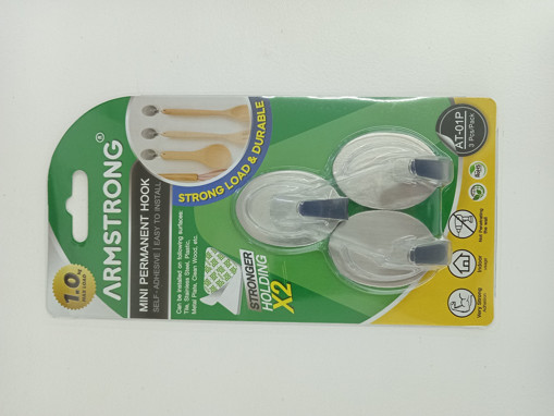 Picture of Hook (Set of 3) White Permanent Armstrong