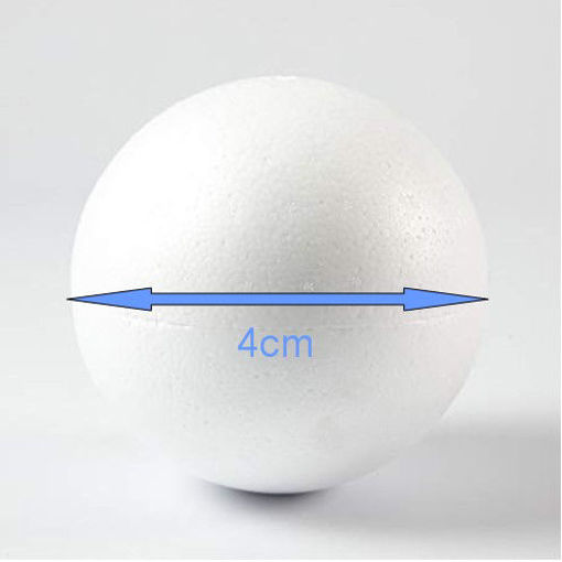 Picture of Styrofoam Ball 8pcs White 4cm