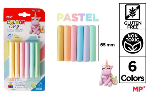 Picture of Clay (Set of 6) Pastel Clr Sticks MP