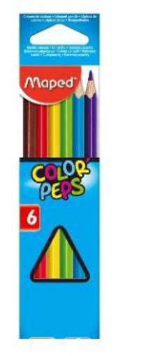 Picture of Colour Pencil 6clrs Color Peps Maped
