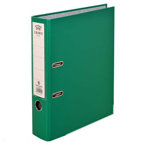 Picture of Binder With Lever A4 8cm Green Cardboard Crown