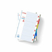 Picture of Separators A4 6parts Colored Plastic Extend
