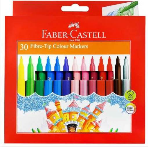 Picture of Felt pens 30clrs Washable Faber-Castell