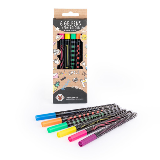 Picture of Gel Coloring Pen 6clrs Trendhaus