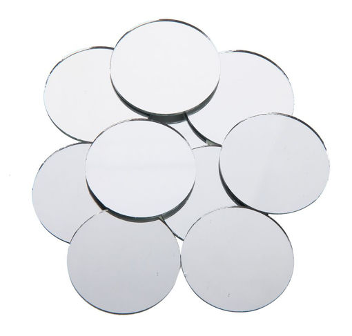 Picture of Mirrors (Set of 10) 2.5cm Round Craft for all