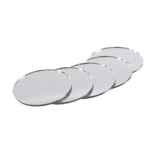 Picture of Mirrors (Set of 10) 3.5cm Round Craft for all