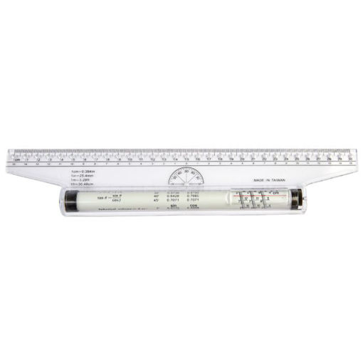 Picture of Plastic Ruler 30cm Transparent Rolling Ruler