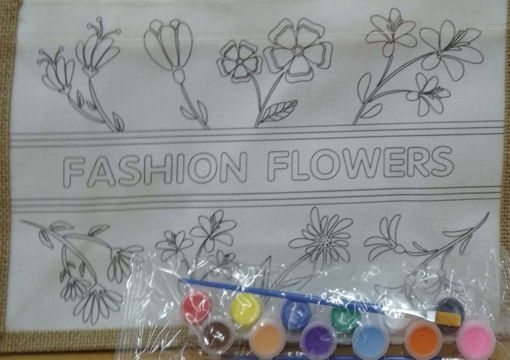 Picture of Fabrics With Paints Tote Bag Hand Craft