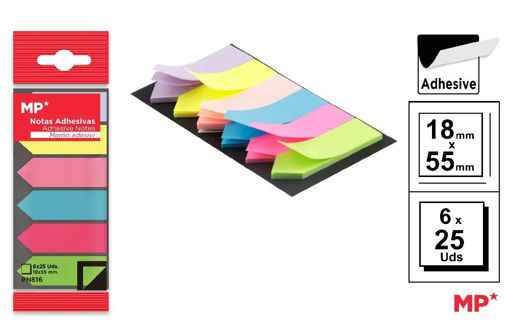 Picture of Stick Notes 18x47mm Asstd.clrs 75g MP