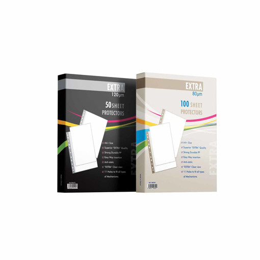 Picture of Transparent sheet with hole A4 100pockets 80µm Ext