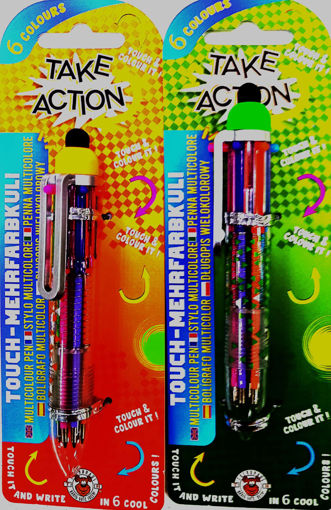 Picture of Retractable Pen 6clrs Trendhaus