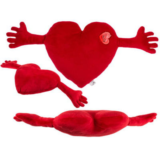 Picture of Plush Red Heart Out of the blue
