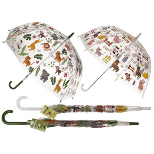 Picture of Umbrella Baston 70cm Transparent For Kids Out of t