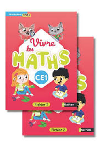 Picture of Vivre Les Maths Fichier 1 et 2 CE1  Nathan 2025