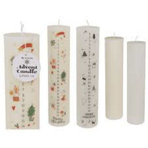 Picture of Chrıstmas Decoration 25cm 500g Candle Out of the b