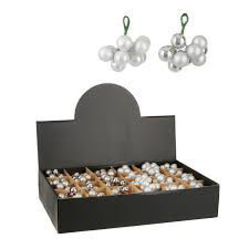 Picture of Tree Ornament White/Silver Glass Edelman