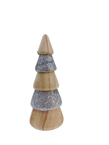 Picture of Christmas Tree Silver Wood Edelman