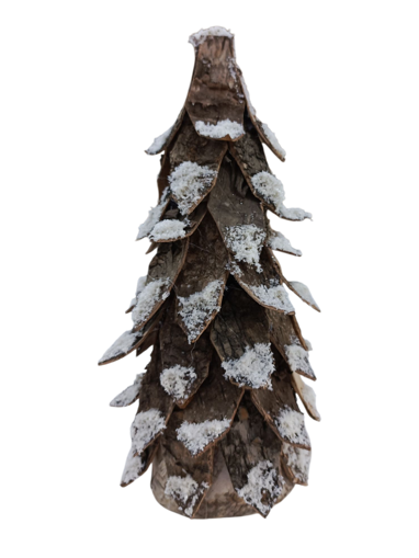 Picture of Christmas Tree Natural Oak Snowflake
