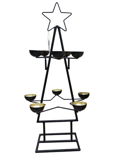 Picture of Christmas Tree Black Metal Edelman,Candleholder