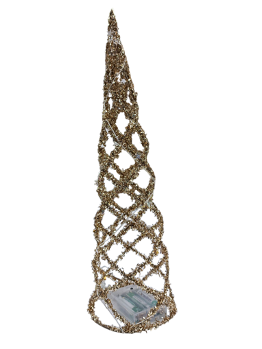 Picture of Christmas Tree Metallic Gold With Light Edelman