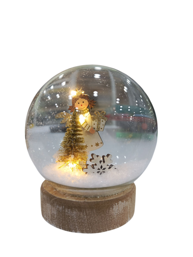 Picture of Chrıstmas Decoration Globe,Angel And Snow