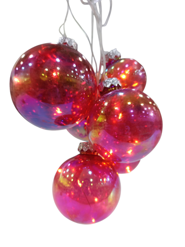 Picture of Lamp Decoration Red/Gold With Light