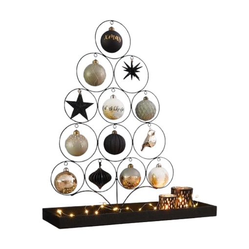 Picture of Christmas Tree Black Metal