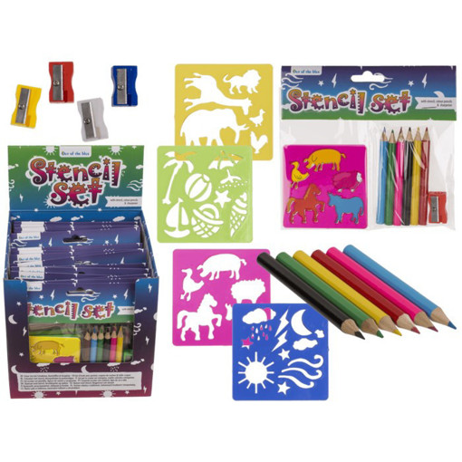 Picture of Coloring Set With Sharpener Out of the blue