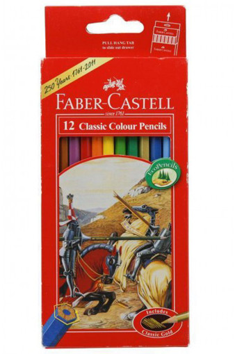 Picture of Colour Pencil 12clrs Hexagonal Faber-Castell