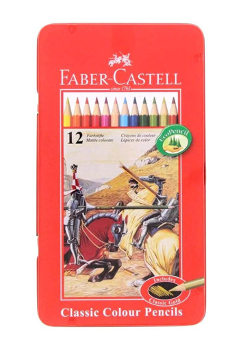 Picture of Colour Pencil 12clrs Metal Box Faber-Castell