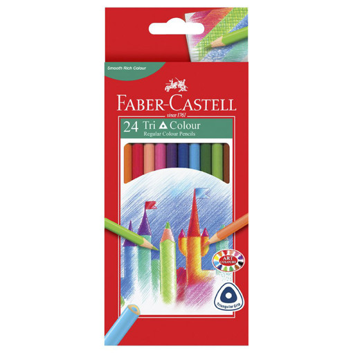 Picture of Colour Pencil 12clrs Triangle Faber-Castell