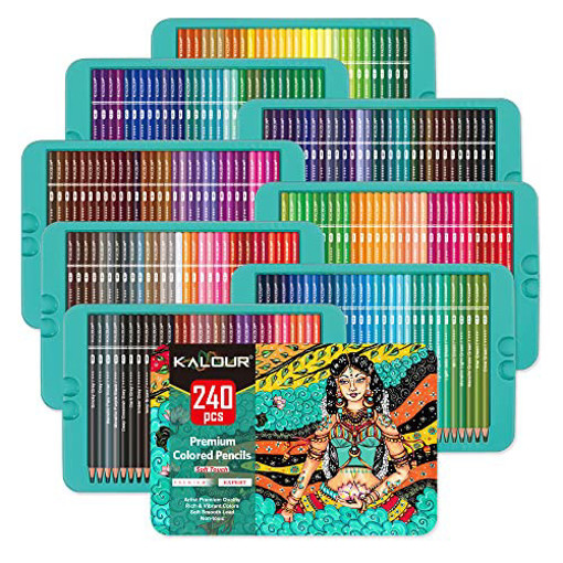Picture of Colour Pencil 240clrs Metal Box Kalour