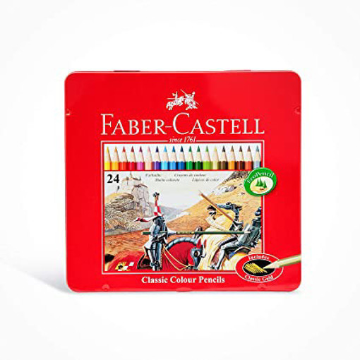 Picture of Colour Pencil 24clrs Metal Box Faber-Castell