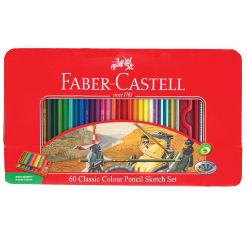 Picture of Colour Pencil 60clrs Metal Box Faber-Castell