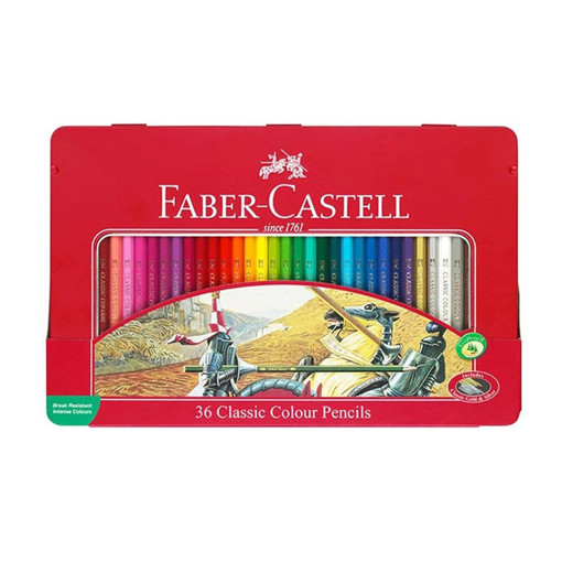 Picture of Colour Pencil 36clrs Metal Box Faber-Castell