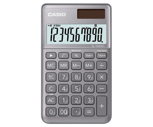 Picture of Pocket Calculator SL-1000SC-GY Grey Casio