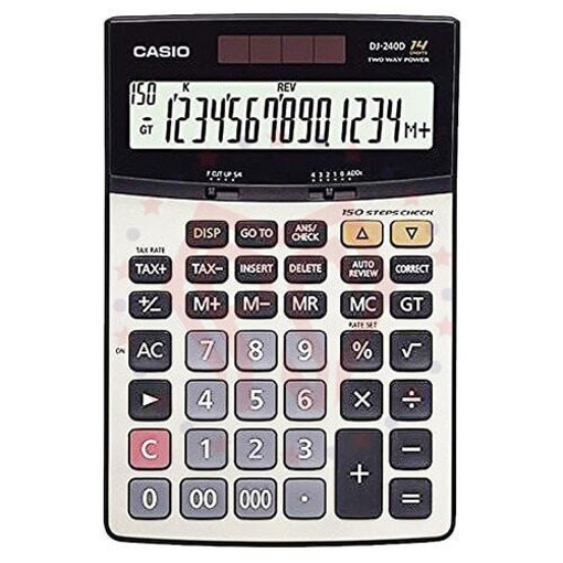 Picture of Desk Calculator DJ-240DPLUS 14 Digits Casio