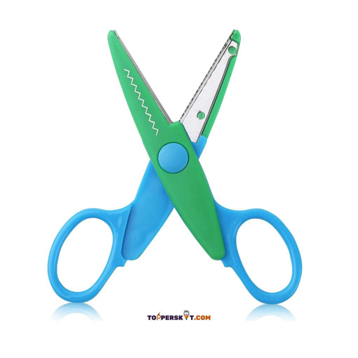 Picture of Scissor For Kids Metal 13cm Asstd.clrs Zig-Zag MP