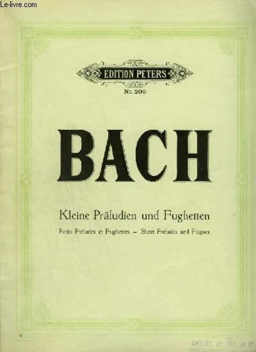 Picture of Edition Peters, Bach Petits Preludes Et Fughettes