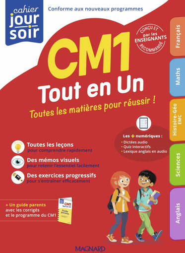 Picture of Cahier Jour Soir Francais CM1 Tout En Un