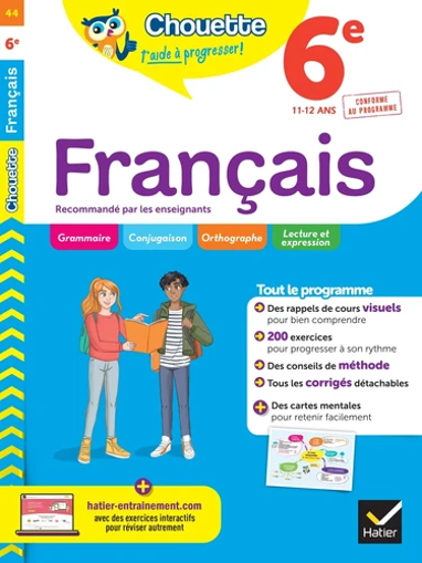 Picture of Chouette T'aide A Progresser Francais 6e Hatier