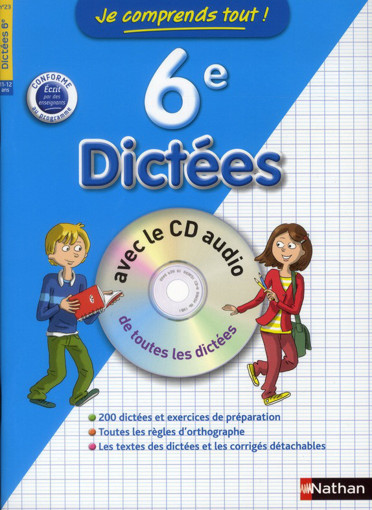 Picture of Je Comprends tout Dictees 6e Nathan 2012