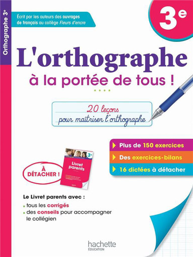 Picture of L 'Orthographe A La Portee De Tous 3e Hachette