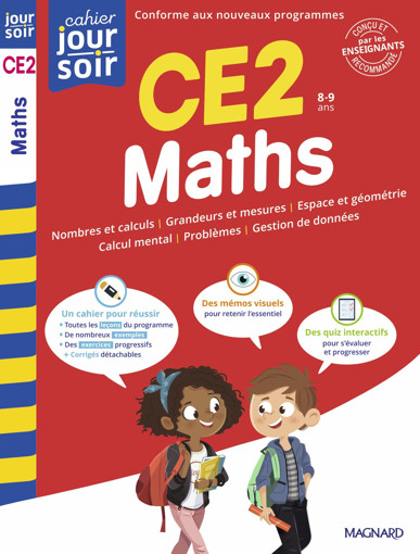 Picture of Maths CE2 Cahier Jour Soir  Magnard
