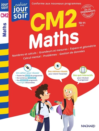 Picture of Maths CM2 Cahier Jour Soir Magnard